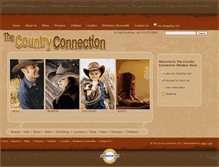Tablet Screenshot of countryconnectionstore.com